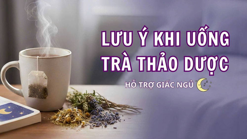 Notes when drinking herbal tea to support sleep