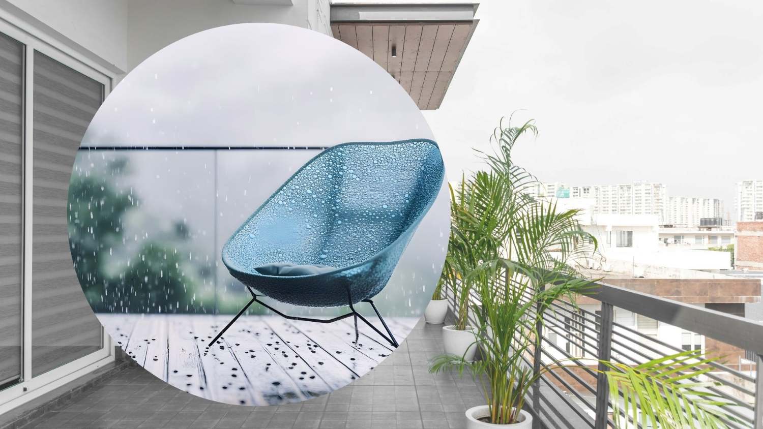 For small balconies, folding tables and chairs are decorative choices that help the space be neater and more harmonious. Graphics: Thanh Thanh