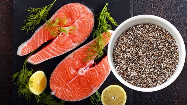 Not only fish, but chia seeds are also foods rich in omega 3. Graphic photo: Huong Son