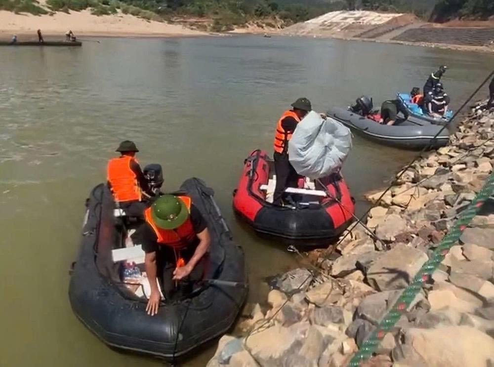 Location where the drowning baby's body was found. Photo: Quang Tri Provincial Police