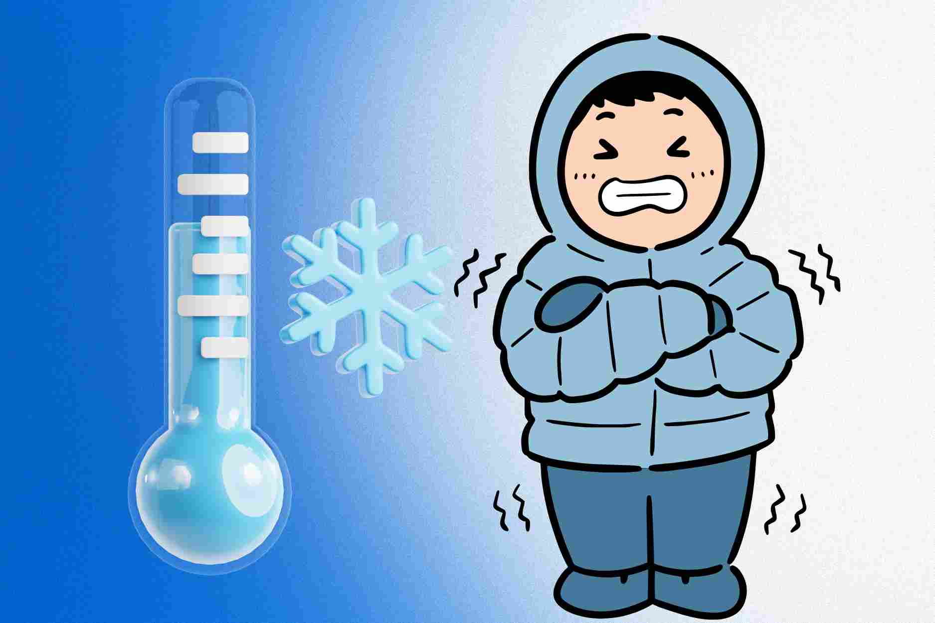 3 parts of the body easily attacked when it's cold