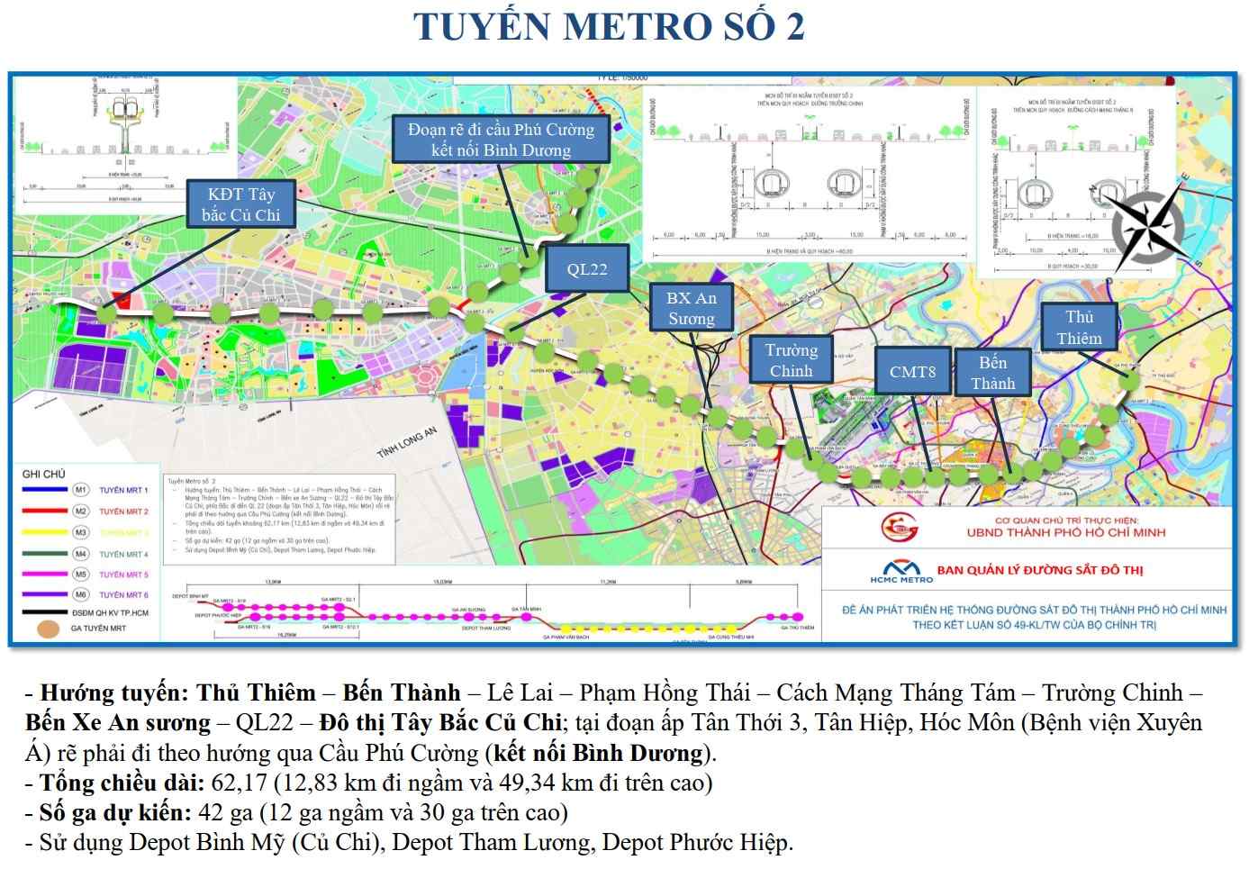 Huong tuyen Metro so 2. Anh: MAUR