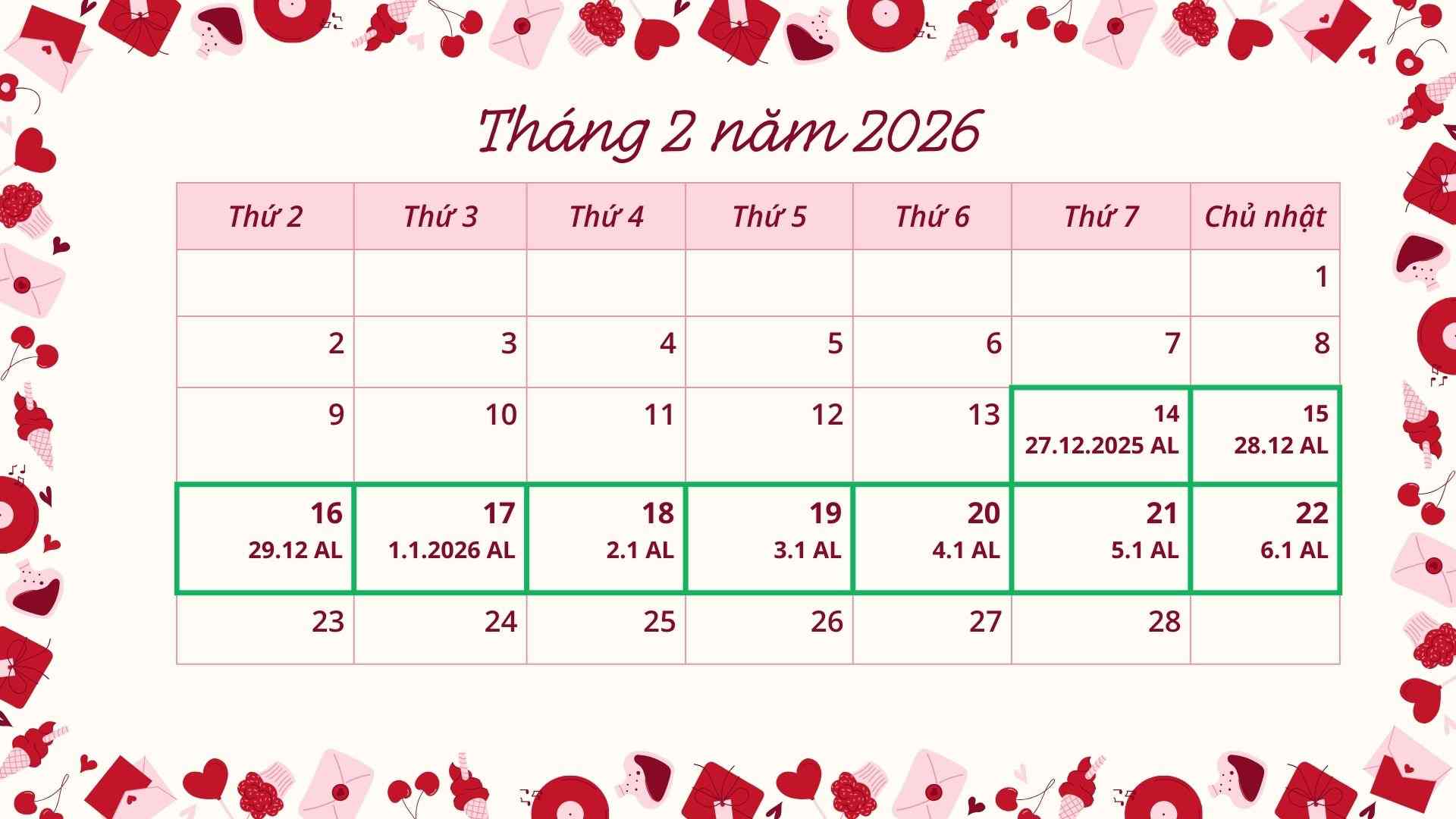 Lich nghi Tet Nguyen Dan Binh Ngo 2026. Anh: Chi Long 