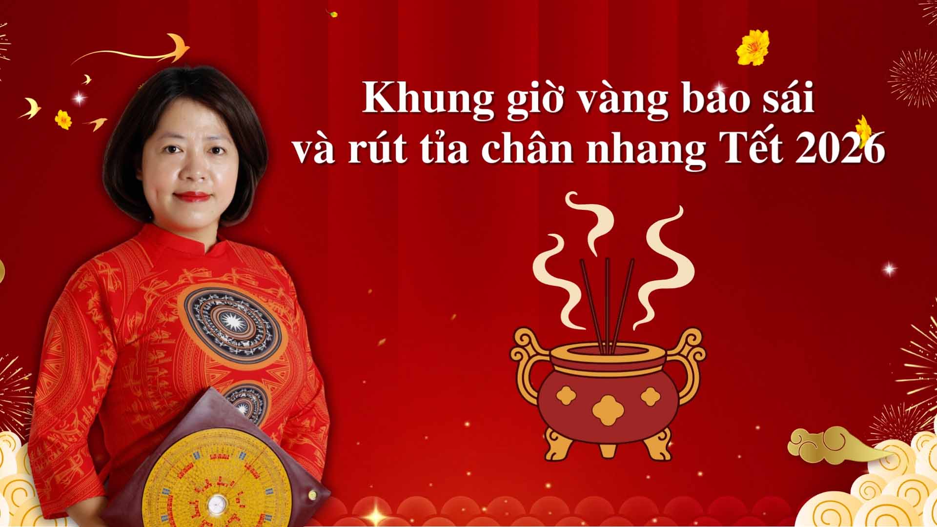 Golden hour to cover and prune incense sticks for Tet 2026