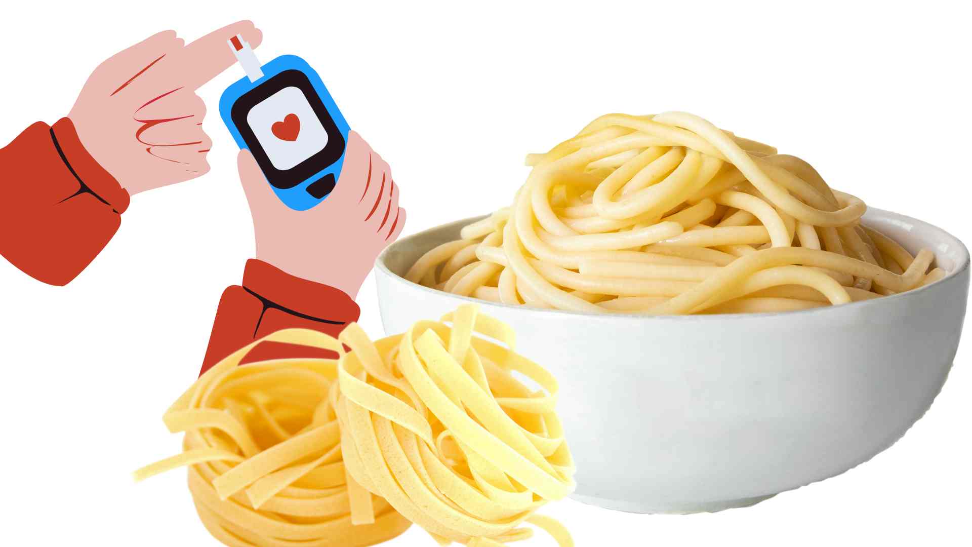 Eating noodles properly will not affect blood sugar levels. Graphics: Ha May