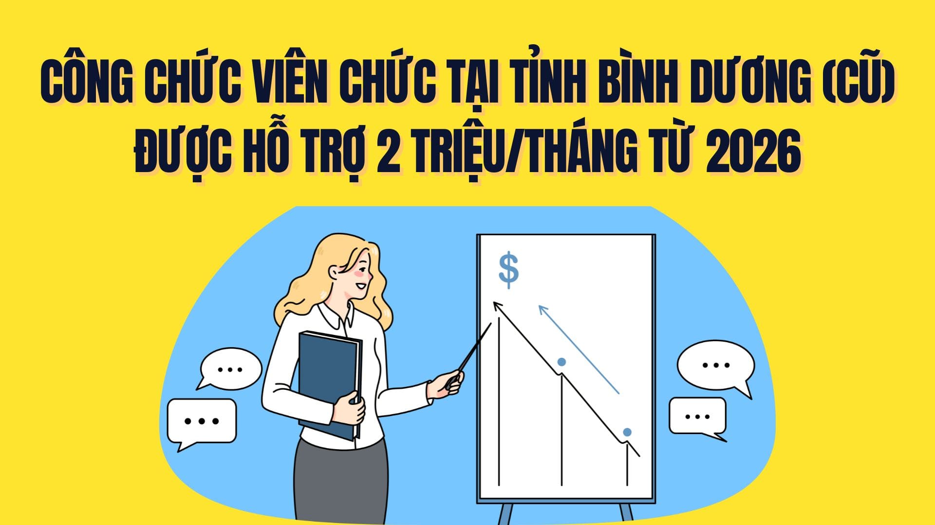 Civil servants and public employees of Binh Duong province (old) are supported with 2 million VND/month from 2026. Graphics: Tra My