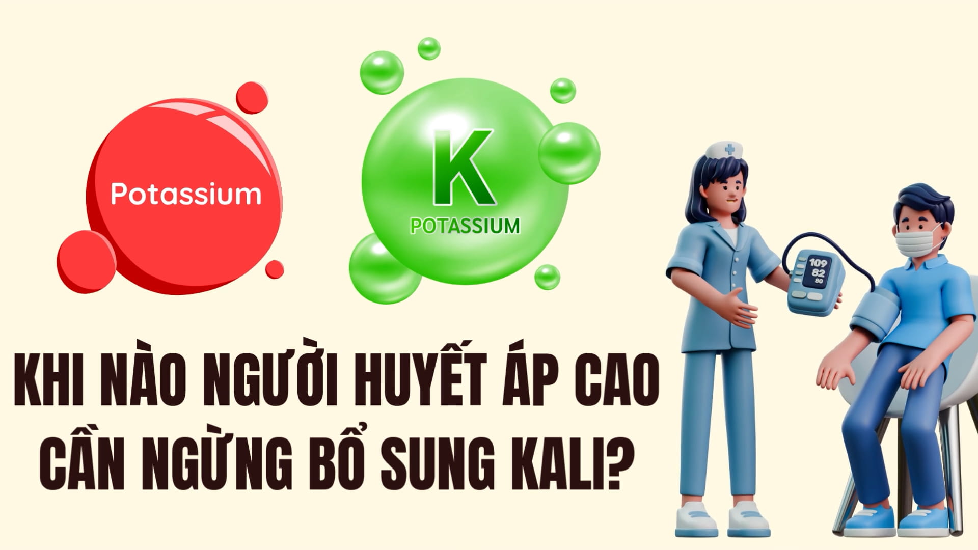 When should people with high blood pressure stop supplementing potassium?