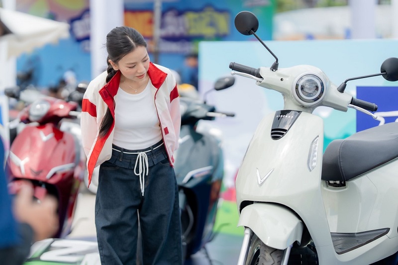 Electric motorbikes are increasingly favored by consumers. Photo: VinFast