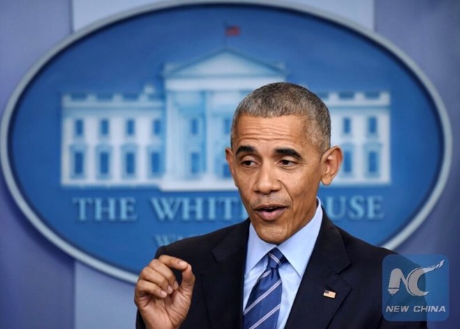 Cuu Tong thong My Obama. Anh: Xinhua