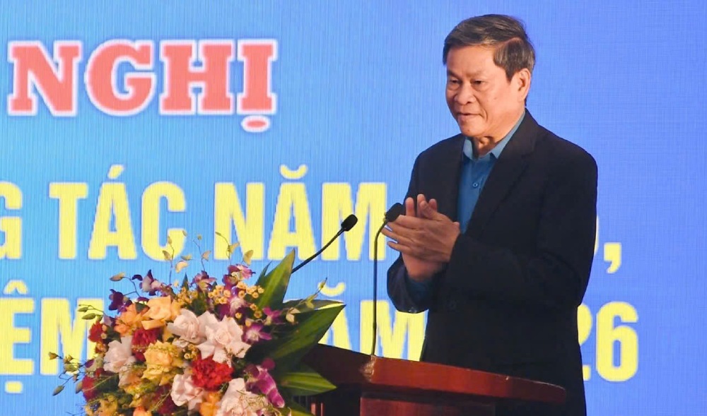 Mr. Huynh Thanh Xuan - Vice President of the Vietnam General Confederation of Labor requested the Vietnam Science and Technology Trade Union to promote its strengths in training skills to use virtual assistants for union members and workers. Photo: Quynh Chi
