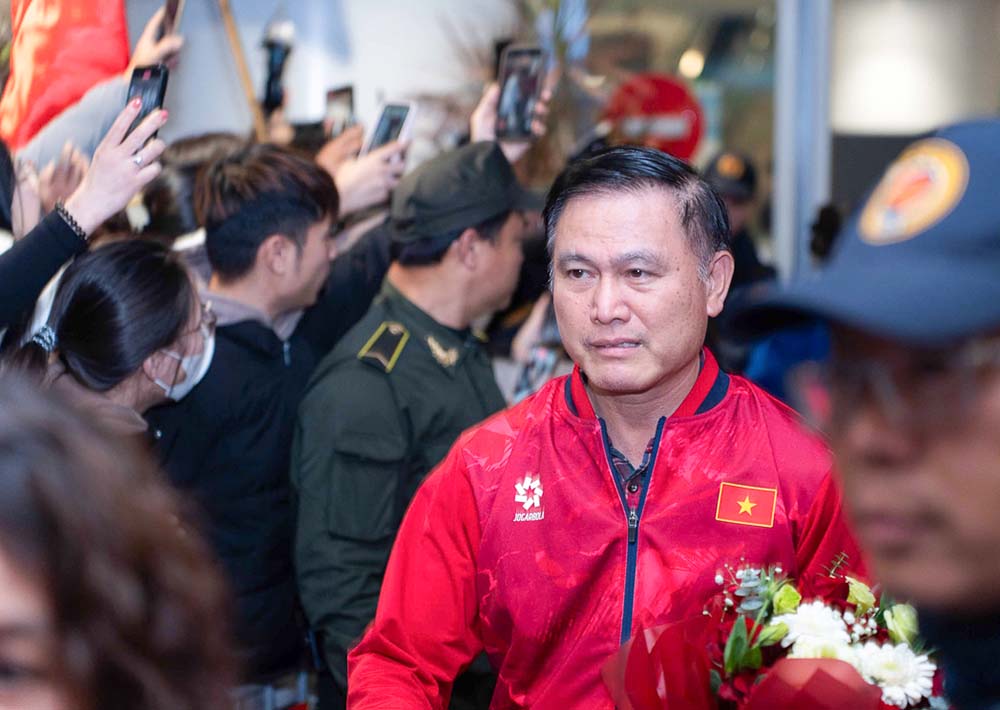 Pho Chu tich VFF ghi nhan thanh tich lich su cua U23 Viet Nam. Anh: VFF