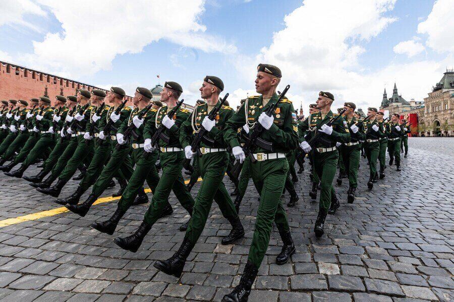 Russian army parades to show strength at Red Square, Moscow, May 9, 2022. Photo: Xinhua