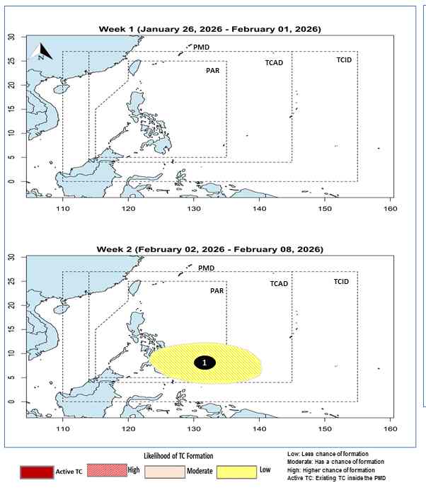 Ap thap xuat hien som so voi du bao cua PAGASA. Anh: PAGASA
