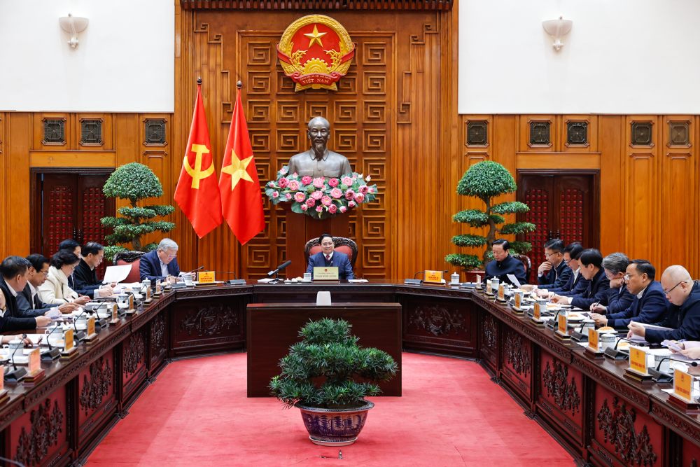 Quang canh cuoc hop. Anh: VGP