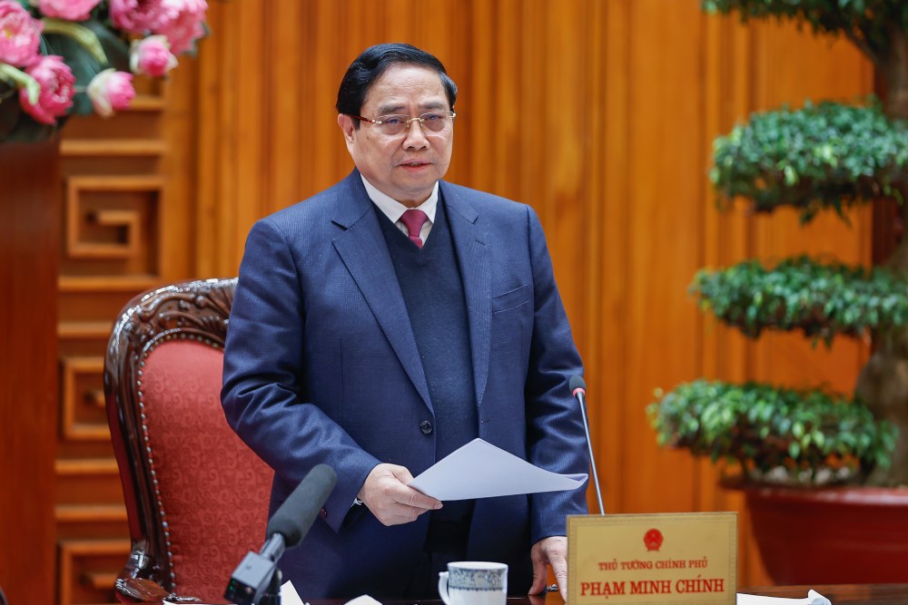 Prime Minister Pham Minh Chinh requested to urgently complete reports and submissions to competent authorities on nuclear power plant projects. Photo: Nhat Bac