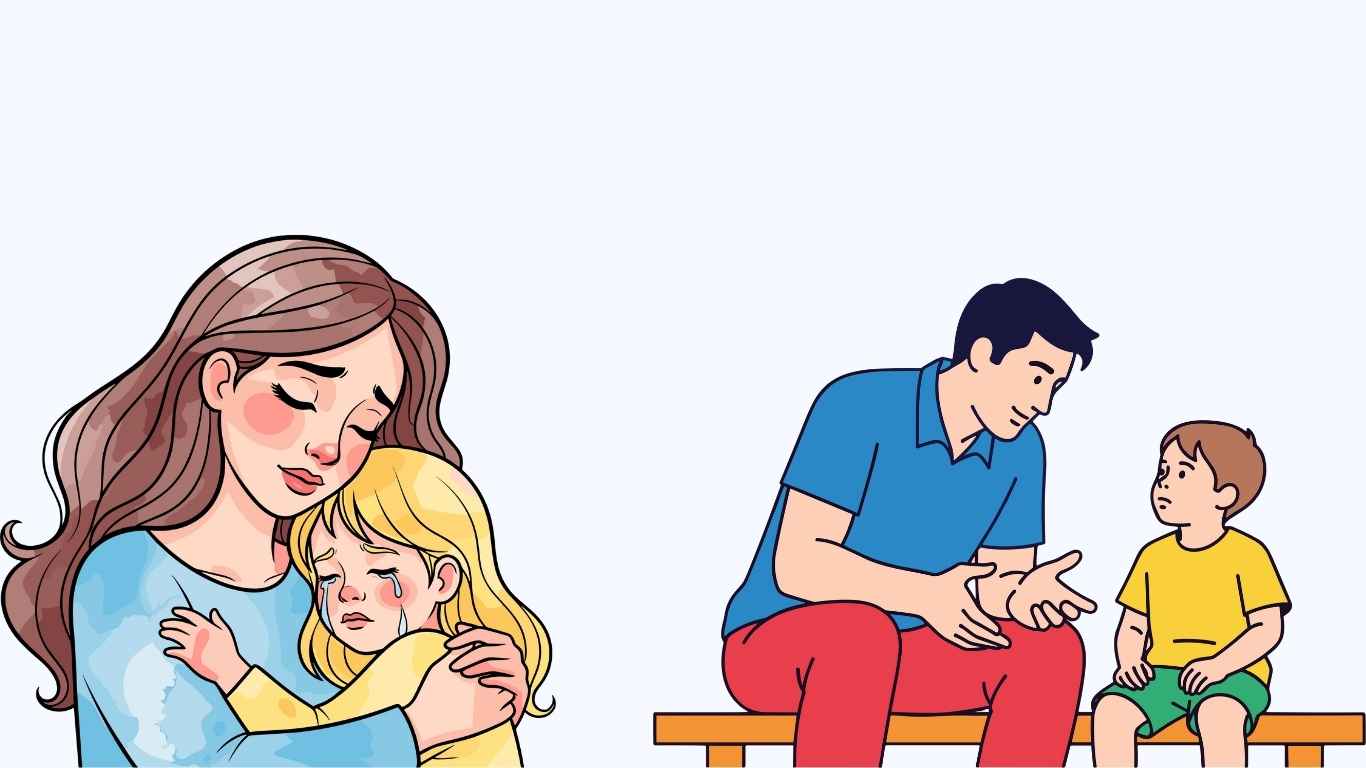 When parents are patient, children naturally know how to listen. Graphic photo: Hoang Loc.