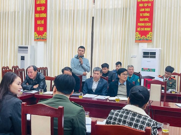 Chuyen My to chuc cuong che 2 ho vi pham dat dai, thuy loi ngay 28.1.2026. Anh: Hoang Huong