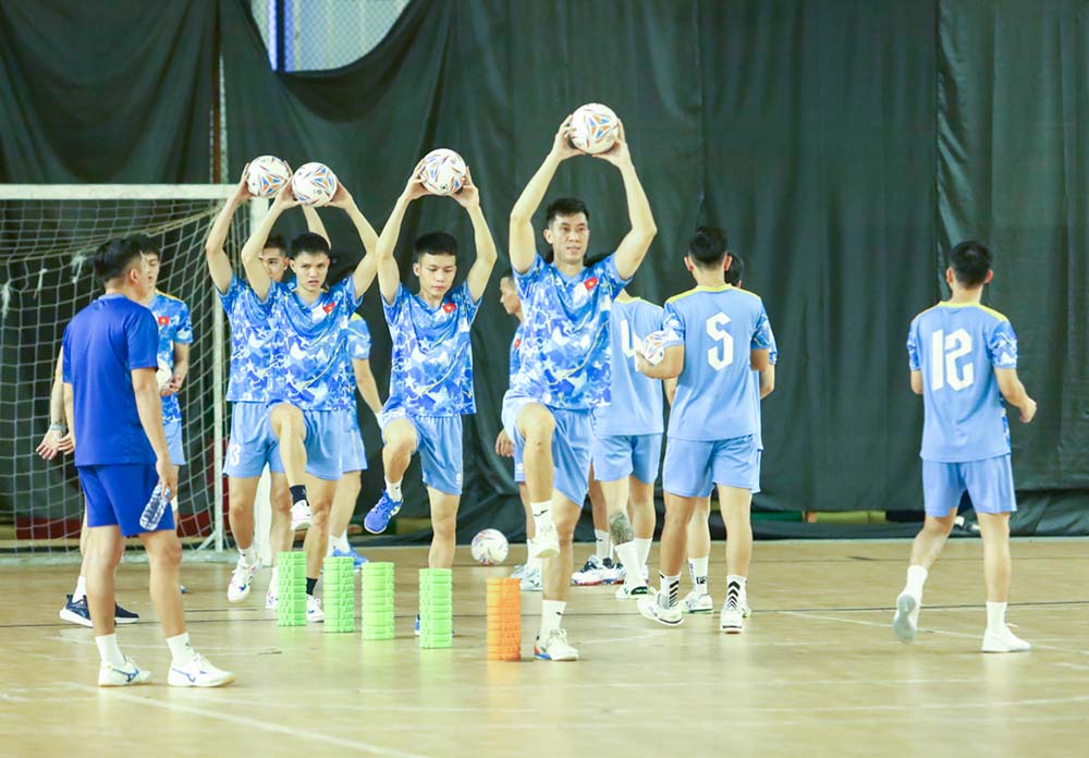 Vietnam futsal team aims for the opening match of the 2026 Asian Futsal Championship. Photo: VFF