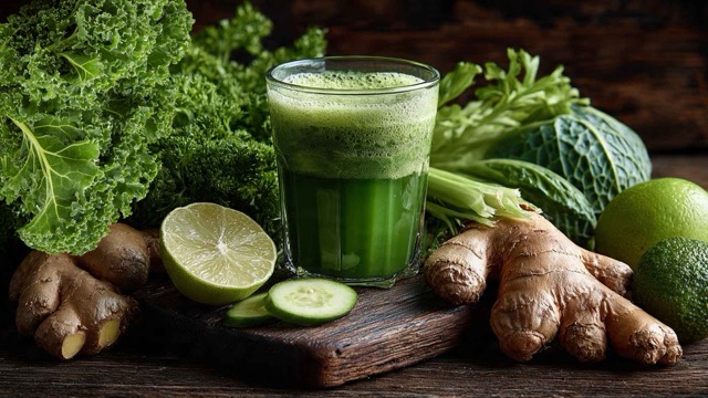 Kale is one of the 2 familiar vegetables that helps keep warm in the cold season. Graphic photo: Nguyen Ly