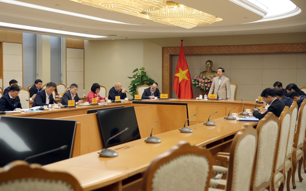 Quang canh cuoc hop. Anh: VGP