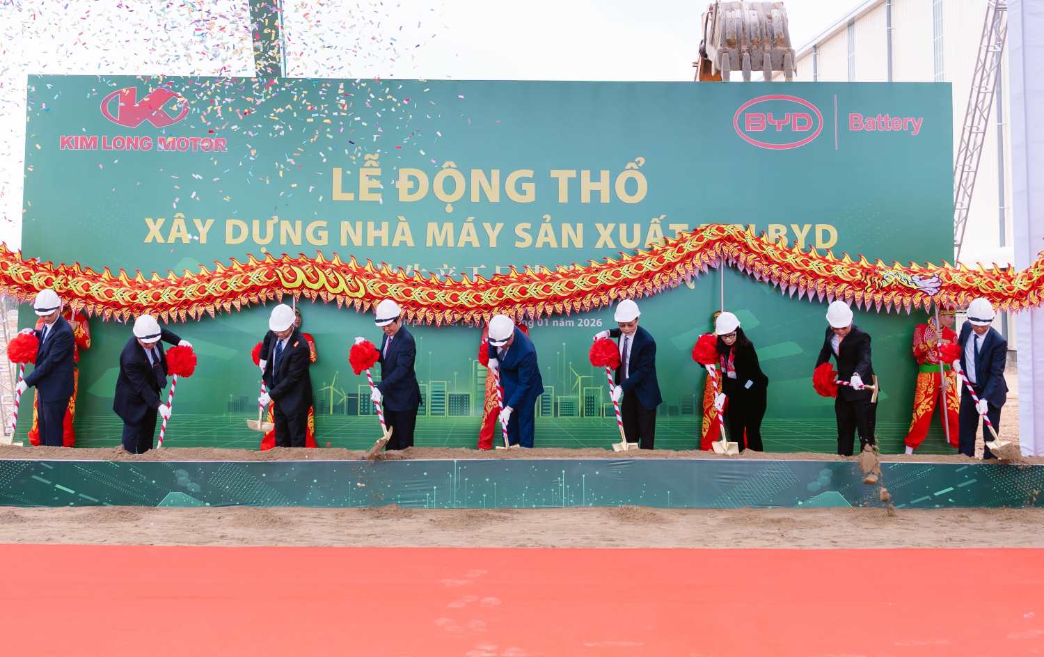 Kim Long Motor inaugurates BYD battery factory in Hue City. Photo: Kim Long