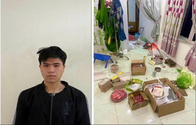 Triệt phá điểm sản xuất pháo nổ trái phép tại nhà ở Hưng Yên