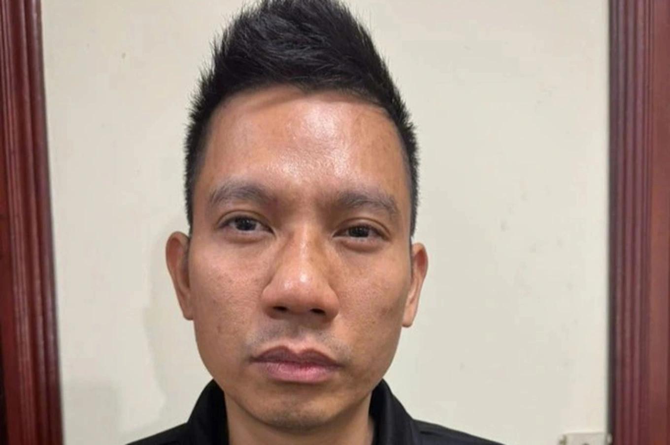 Đối tượng Đỗ Văn Thành tại cơ quan Công an. Ảnh: Công an Bắc Ninh

