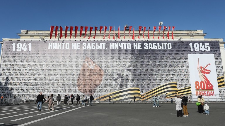Portrait wall of Soviet victims in World War II at an exhibition on the siege of Leningrad in St. Petersburg (Russia), May 2, 2025. Photo: Sputnik