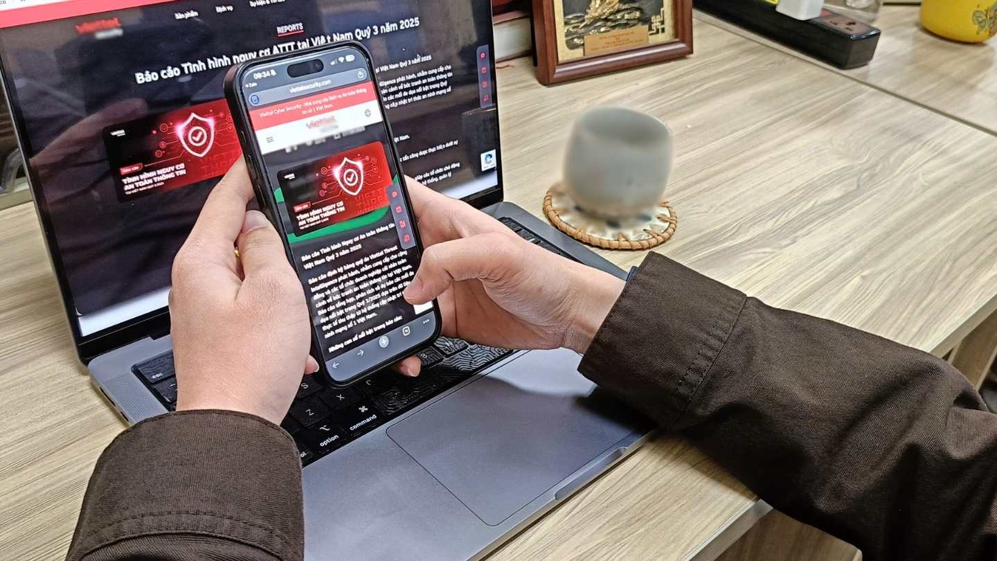 Report on the situation of information security risks in Vietnam by Viettel Network Security Company, in the third quarter of 2025, nearly 6.5 million personal accounts in Vietnam were stolen. Photo: Hao Thien