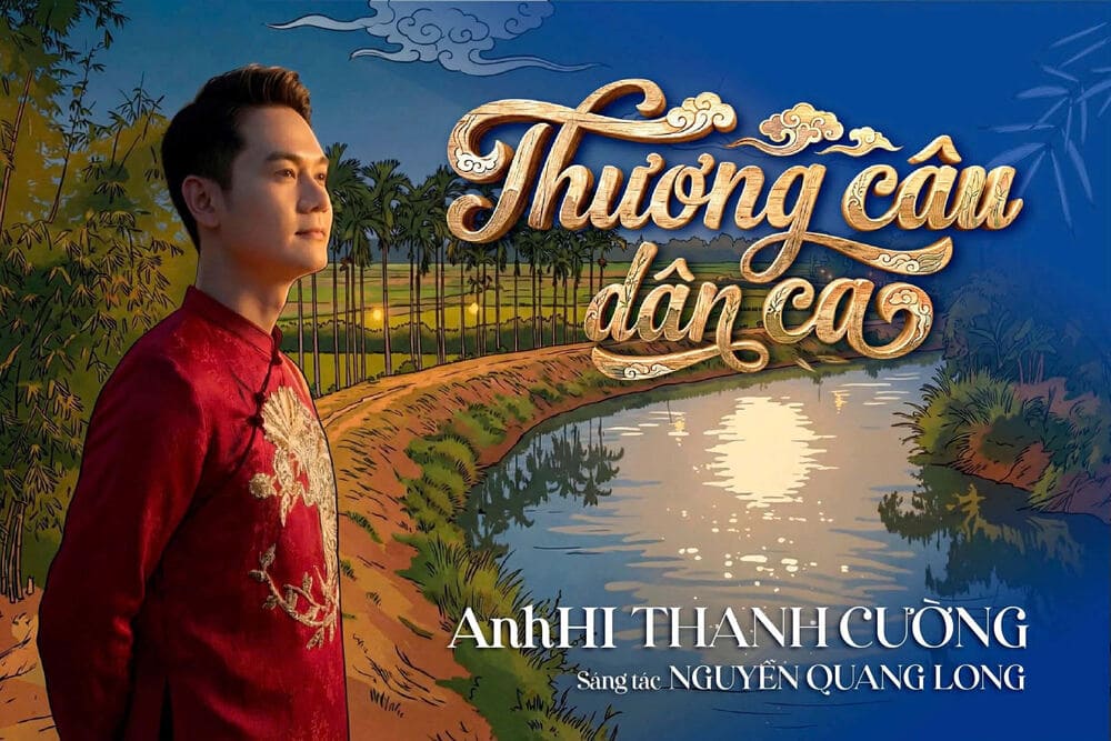 Thuong cau dan ca" by musician Nguyen Quang Long and singer AnhHI Thanh Cuong officially debuted to the audience. Photo: Character provided