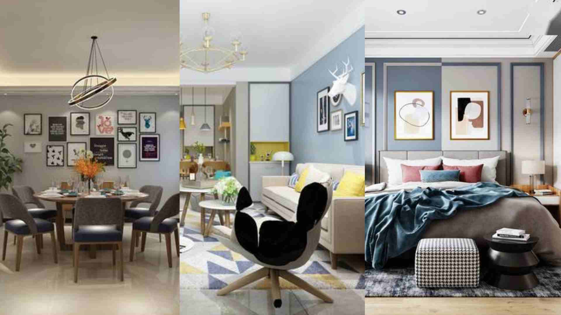 Sophisticated wall color coordination helps modern living space. Graphics: Ha May