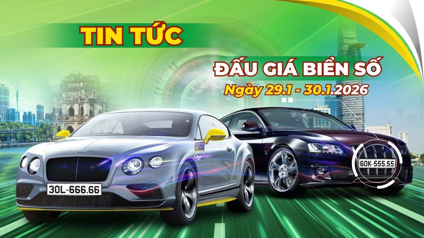 Super beautiful fortune car license plates in Hanoi will be available in the auction session on January 29-30
