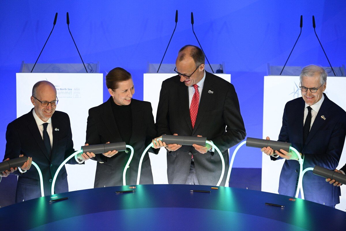 European countries bordering the North Sea will build the world's largest energy center in the North Sea. Photo: AFP