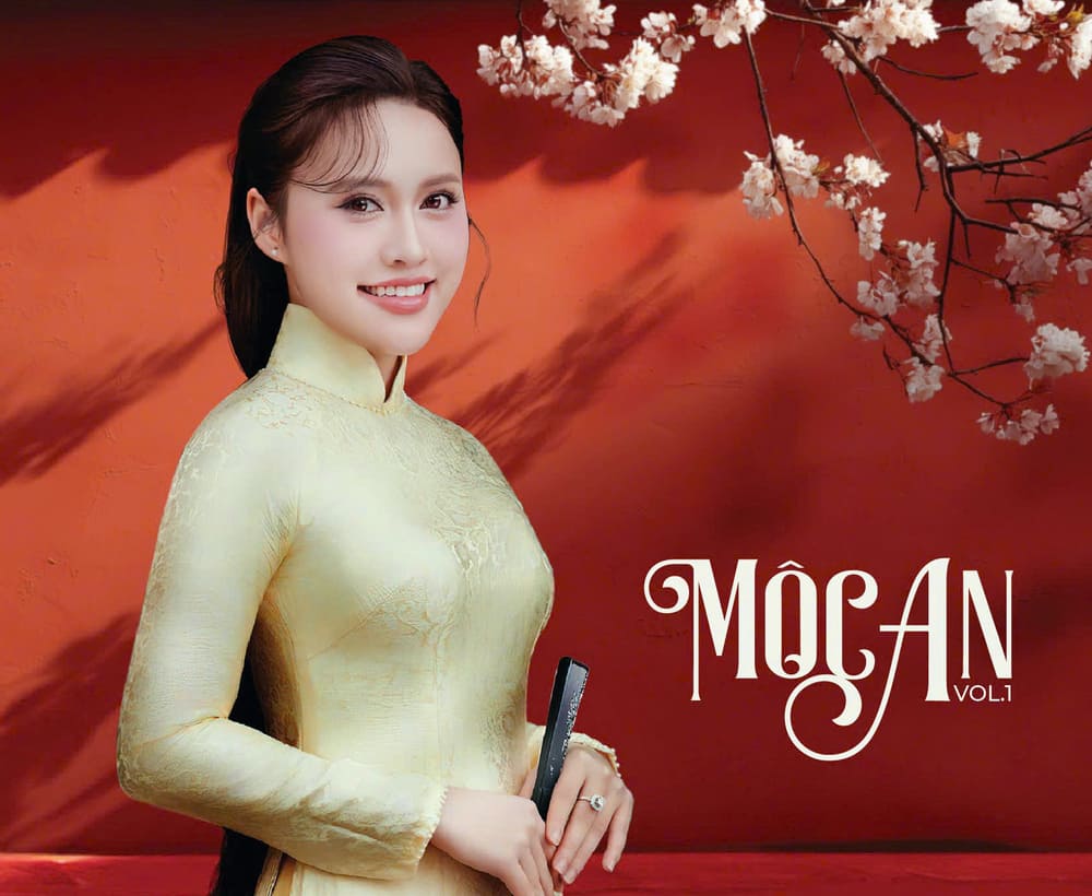 Singer Moc An officially introduces her debut album. Photo: Character provided