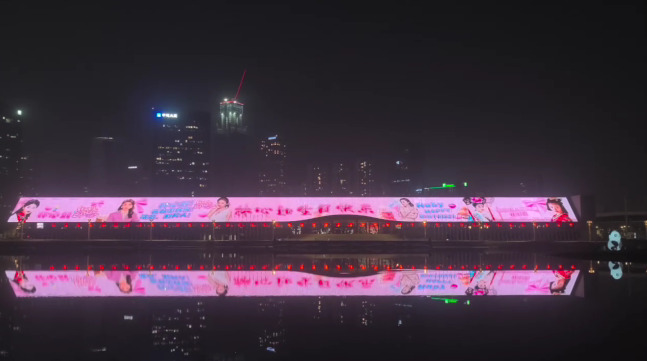 Nguoi ham mo cang bang ron mung sinh nhat Lam Tam Nhu. Anh chup man hinh