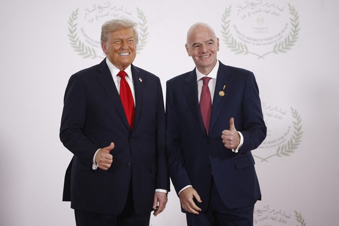 FIFA President Gianni Infantino and US President Donald Trump. Photo: AFP