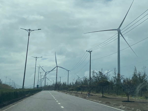 A coastal wind power project in Gia Lai. Photo: Thanh Tuan