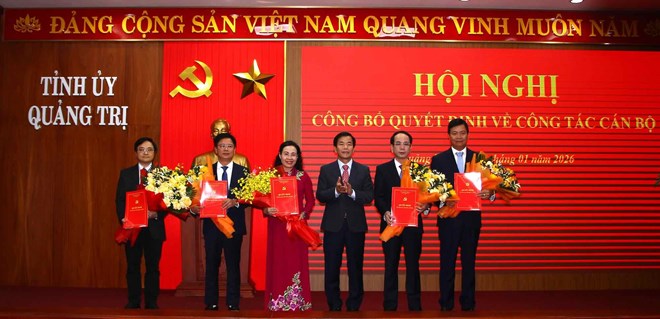 Quảng Trị điều động, phân công, chỉ định nhiều cán bộ giữ vị trí chủ chốt