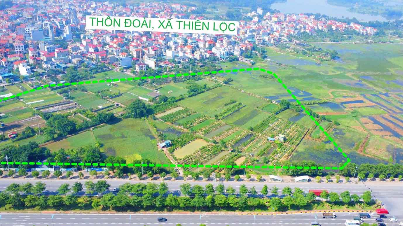 New urban area G19 (Thien Loc commune, Hanoi) has an area of about 21.6 ha. Photo: Di Linh