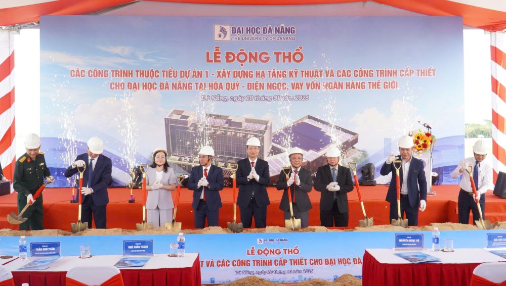 The groundbreaking works of Da Nang University Village create a foundation for forming a modern and sustainable university urban area. Photo: Thanh Trung