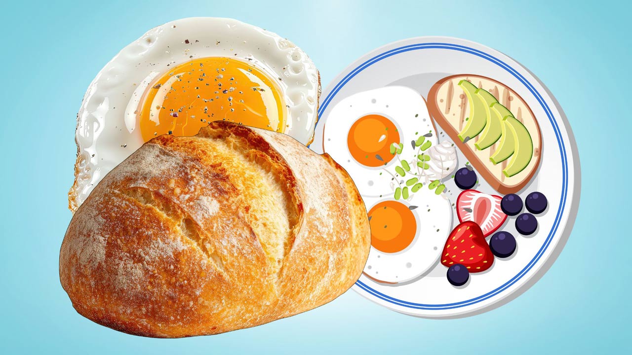 Benefits of eating eggs and toast in breakfast