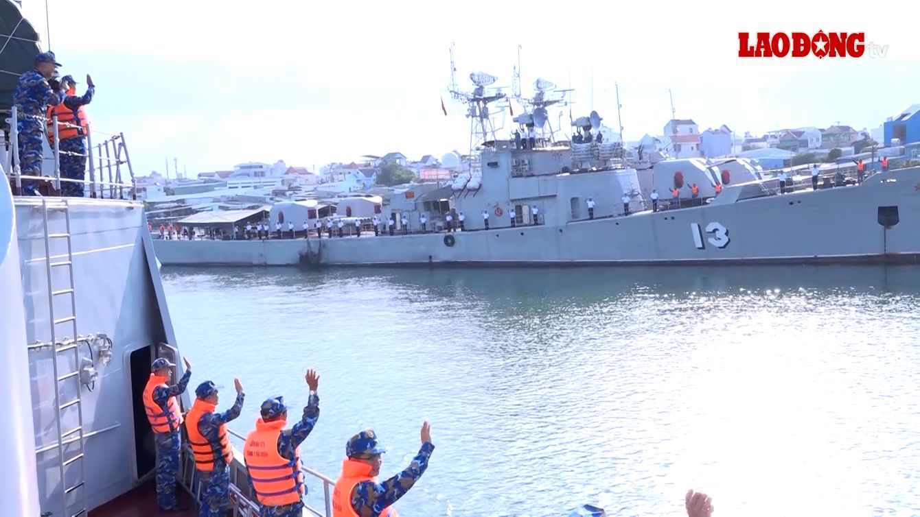 Vietnamese Navy ships have departed, starting their voyage to participate in activities within the framework of the Milan multilateral naval exercise in 2026.