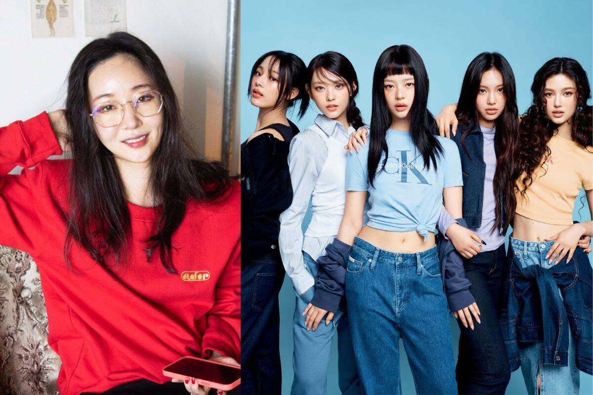 Min Hee Jin and NewJeans group. Photo: Lotte