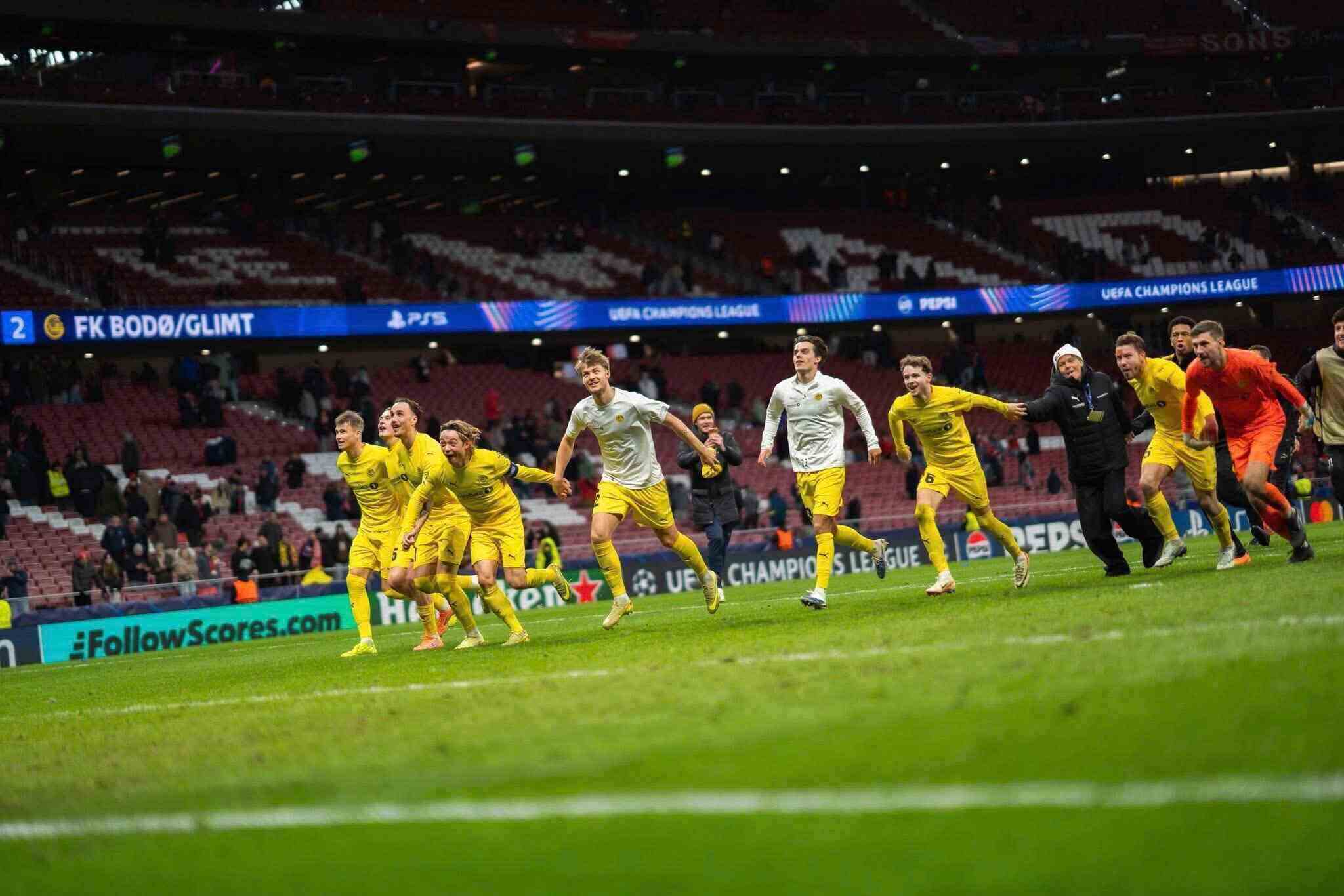 Bodo/Glimt excellently qualifies for the Champions League play-off round. Photo: Bodo/Glimt