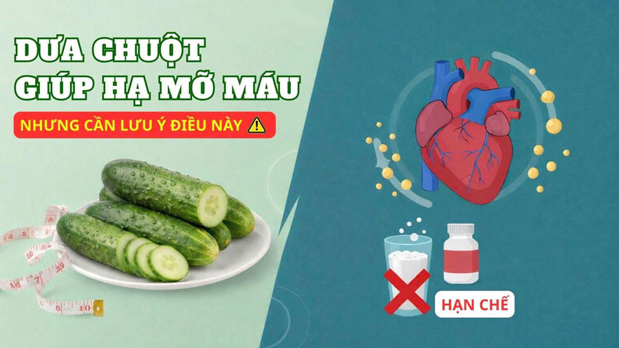 Cucumbers help lower blood fat but note this