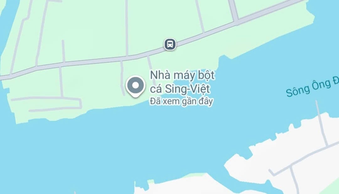 Vị trí Cty TNHH Sing Việt Sông Đốc, Cà Mau. Ảnh: Googlo maps.