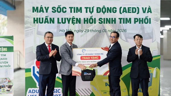 Hanoi urban railway adds medical emergency equipment at the station. Photo: Minh Hanh