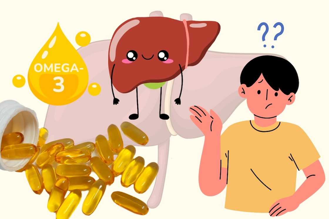 What happens to the liver when you drink omega-3 every day