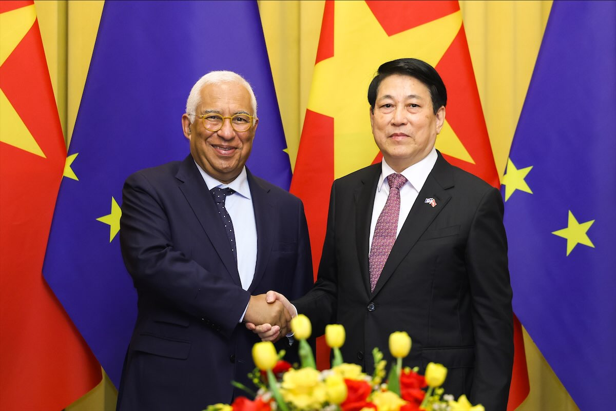 President Luong Cuong and the President of the European Council announced that Vietnam and the EU are upgrading relations to a Comprehensive Strategic Partnership. Photo: Hai Nguyen