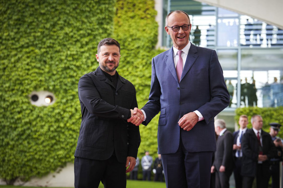 German Chancellor Friedrich Merz (right) and Ukrainian President Volodymyr Zelensky. Photo: Office of the President of Ukraine